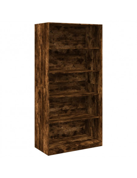 Armadio Rovere Fumo 100x50x200 cm in Legno Multistrato