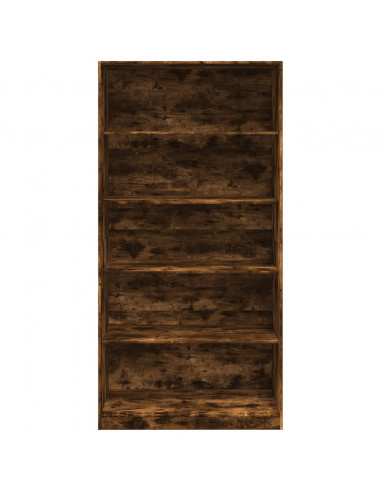 Armadio Rovere Fumo 100x50x200 cm in Legno Multistrato