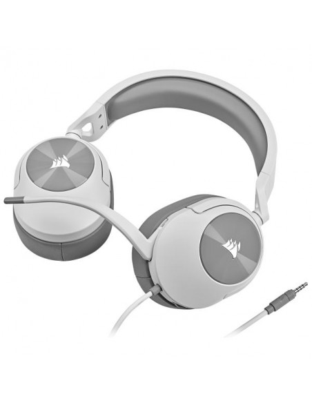 Corsair HS55 Surround White Cuffie con Microfono jack 3.5 PC/Xbox/PS4/Mobile