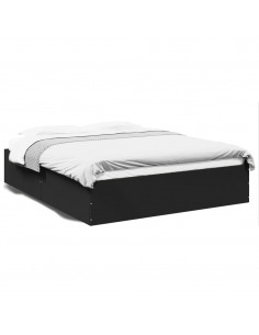 Giroletto Nero 160x200 cm in Legno Multistrato 2