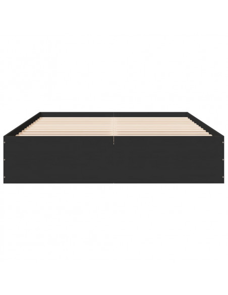 Giroletto Nero 160x200 cm in Legno Multistrato