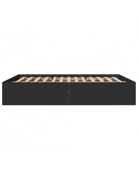 Giroletto Nero 160x200 cm in Legno Multistrato
