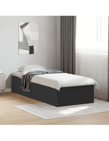 Giroletto Nero 90x190 cm in Legno Multistrato