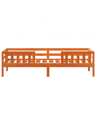 Giroletto Marrone Cera 90x200 cm in Legno Massello di Pino