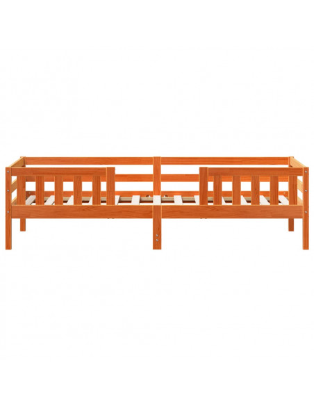 Giroletto Marrone Cera 90x200 cm in Legno Massello di Pino