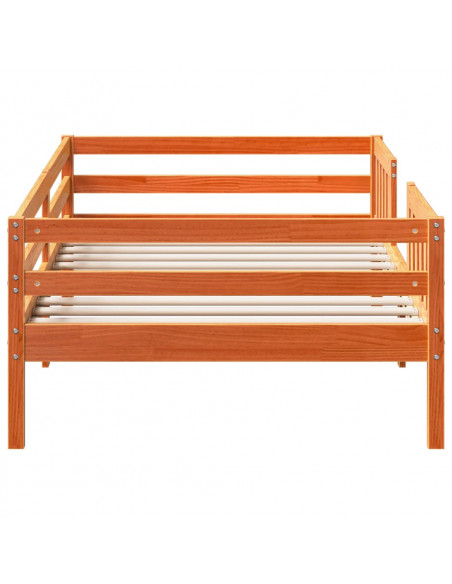 Giroletto Marrone Cera 90x200 cm in Legno Massello di Pino