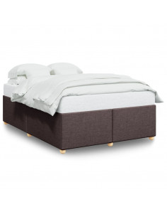 Giroletto senza Materasso Marrone Scuro 140x190 cm Tessuto 2