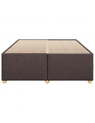 Giroletto senza Materasso Marrone Scuro 140x190 cm Tessuto