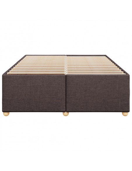 Giroletto senza Materasso Marrone Scuro 140x190 cm Tessuto
