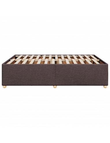 Giroletto senza Materasso Marrone Scuro 140x190 cm Tessuto