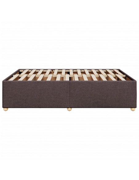 Giroletto senza Materasso Marrone Scuro 140x190 cm Tessuto