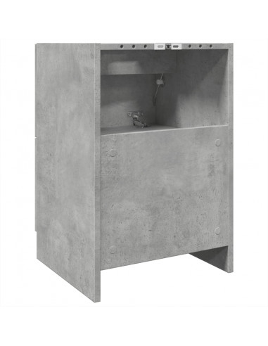 Mobile Lavabo Grigio Cemento 80x33x60 cm in Legno Multistrato