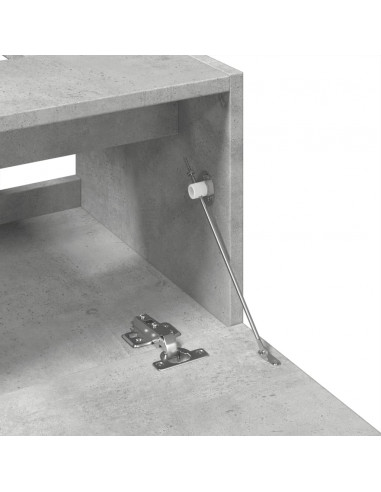 Mobile Lavabo Grigio Cemento 80x33x60 cm in Legno Multistrato