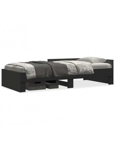 Giroletto Nero 75x190 cm in Legno Multistrato