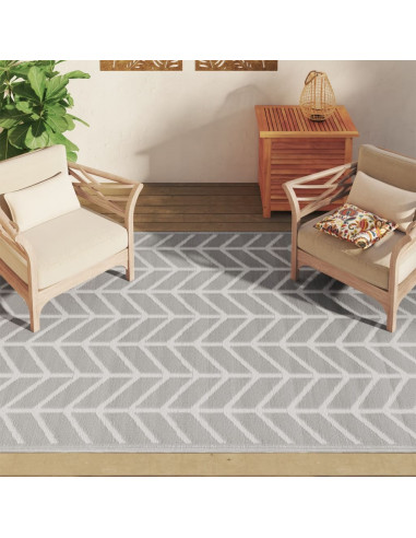 Tappeto da Esterni Grigio 160x230 cm in PP