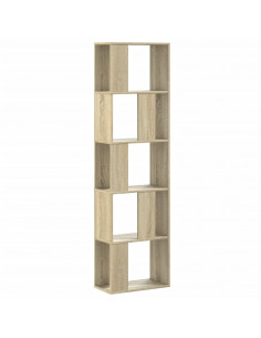 Libreria 5 Ripiani Rovere Sonoma 45x23,5x162,5cm Multistrato 2