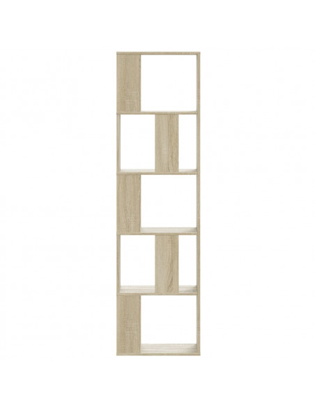 Libreria 5 Ripiani Rovere Sonoma 45x23,5x162,5cm Multistrato