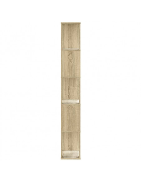 Libreria 5 Ripiani Rovere Sonoma 45x23,5x162,5cm Multistrato