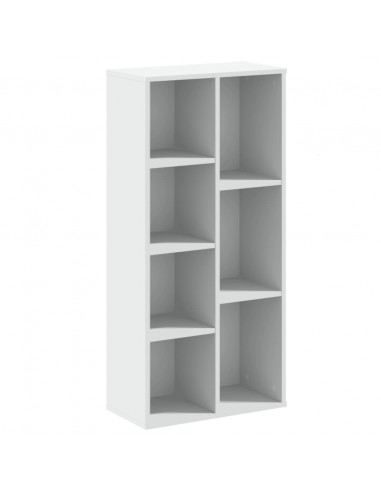 Libreria Bianca 50x25x105 cm in Legno Multistrato