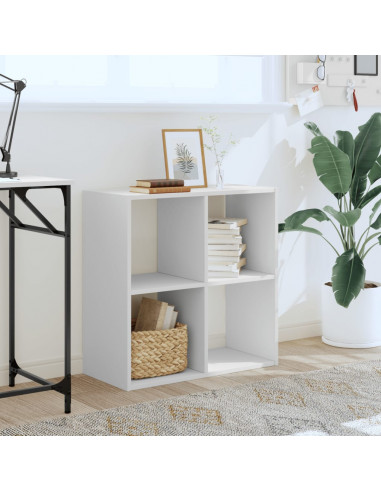 Libreria Bianca 68,5x32x68,5 cm in Legno Multistrato