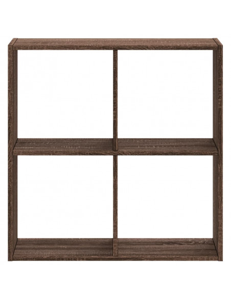 Libreria Rovere Marrone 68,5x32x68,5 cm in Legno Multistrato
