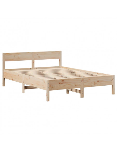Letto senza Materasso 150x200 cm in Legno Massello di Pino