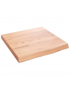 Piano Bagno Marrone 40x40x(2-4) cm Legno Massello Trattato 2