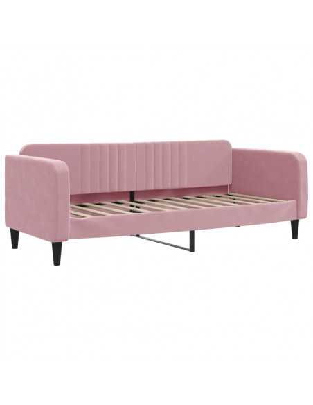 Letto da Giorno Rosa 80x200 cm in Velluto