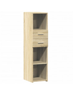 Credenza Rovere Sonoma 30x42,5x124 cm in Legno Multistrato 2
