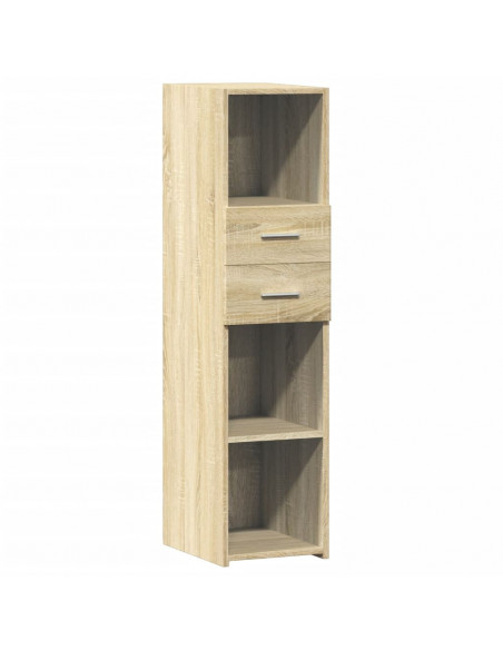 Credenza Rovere Sonoma 30x42,5x124 cm in Legno Multistrato