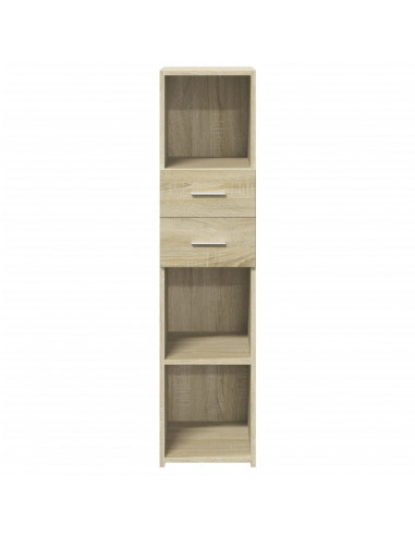 Credenza Rovere Sonoma 30x42,5x124 cm in Legno Multistrato