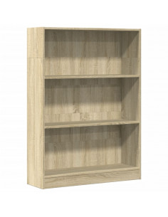 Libreria Rovere Sonoma 80x24x109 cm in Legno Multistrato 2