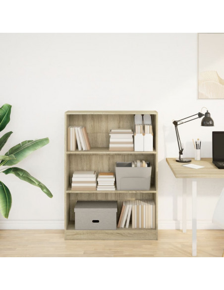 Libreria Rovere Sonoma 80x24x109 cm in Legno Multistrato