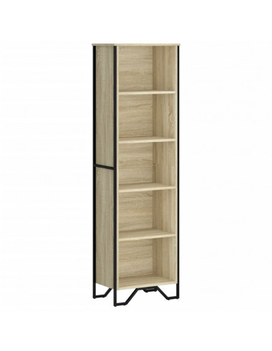 Libreria Rovere Sonoma 50x31x169 cm in Legno Multistrato