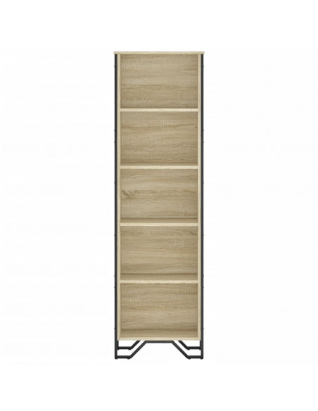 Libreria Rovere Sonoma 50x31x169 cm in Legno Multistrato