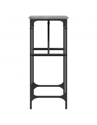 Tavolino Consolle Grigio Sonoma 75x32x75cm in Legno Multistrato