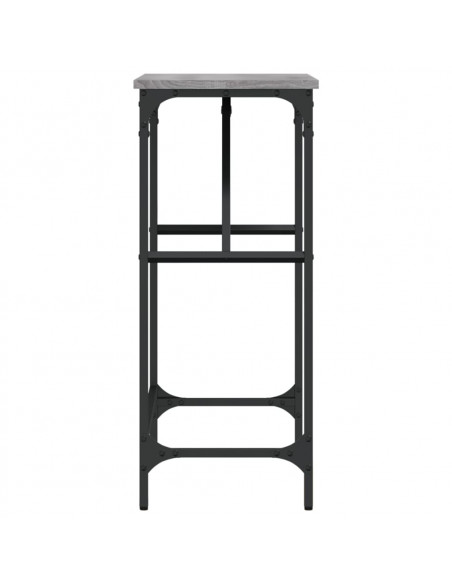 Tavolino Consolle Grigio Sonoma 75x32x75cm in Legno Multistrato
