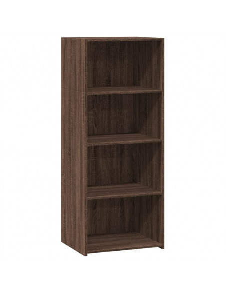 Credenza Rovere Marrone 50x41x124 cm in Legno Multistrato