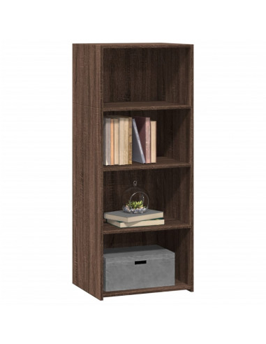 Credenza Rovere Marrone 50x41x124 cm in Legno Multistrato