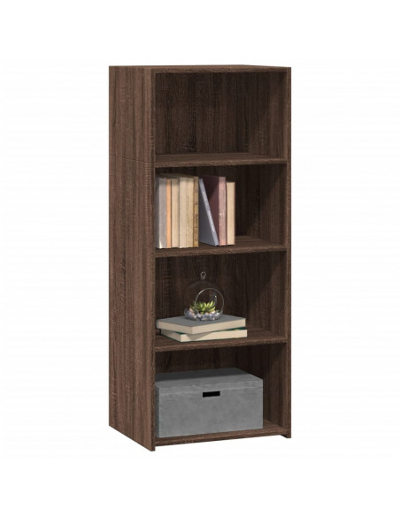 Credenza Rovere Marrone 50x41x124 cm in Legno Multistrato
