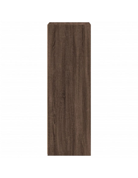 Credenza Rovere Marrone 50x41x124 cm in Legno Multistrato