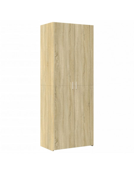 Credenza Rovere Sonoma 70x42,5x185 cm in Legno Multistrato