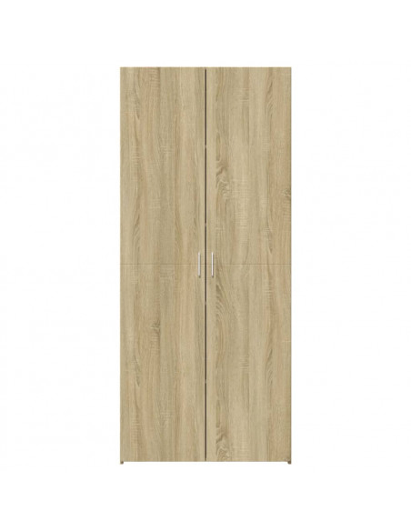 Credenza Rovere Sonoma 70x42,5x185 cm in Legno Multistrato
