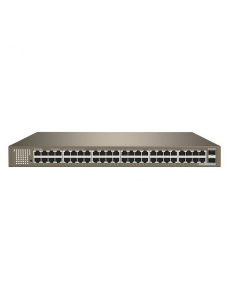 SWITCH TENDA TEG1050F 48P GIGABIT 10/100/1000 RJ45 +2 1000M SFP 1U 19-inch rack-mountable One-key VLAN