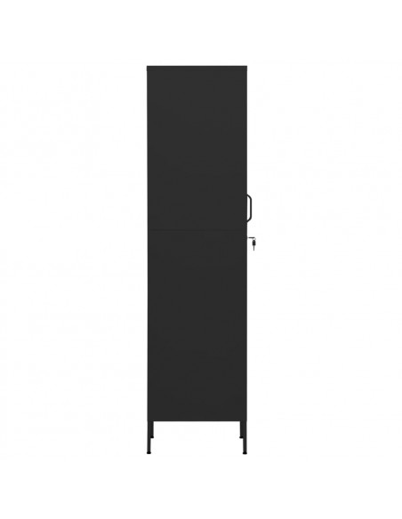 Armadio Nero 35x46x180 cm in Acciaio