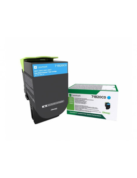 Lexmark 71B20C0 cartuccia toner 1 pz Originale Ciano
