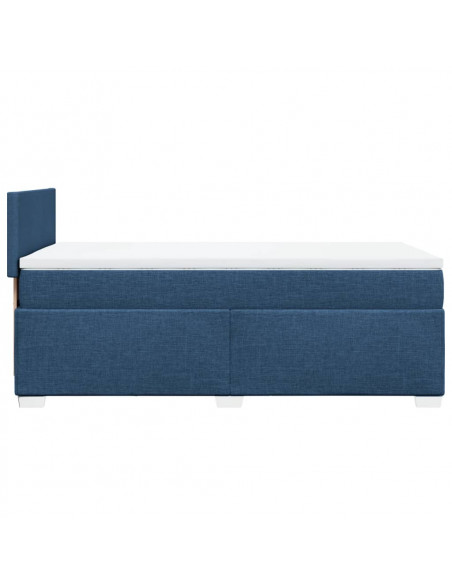 Giroletto a Molle con Materasso Blu 90x200 cm inTessuto