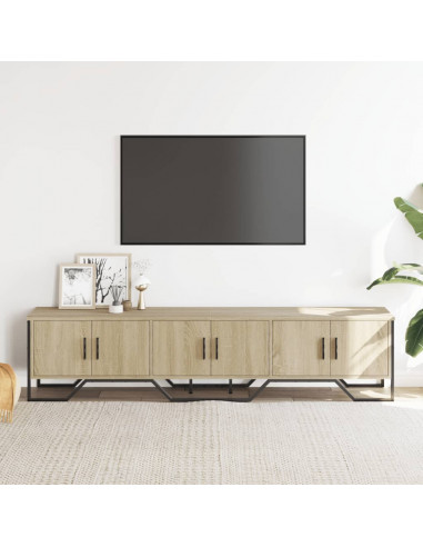 Mobile Porta TV Rovere Sonoma 180x34x41 cm Legno Multistrato