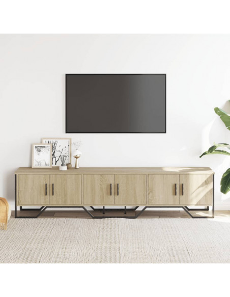 Mobile Porta TV Rovere Sonoma 180x34x41 cm Legno Multistrato