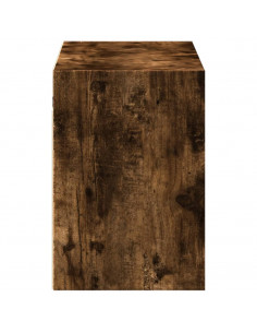 Mobile TV a Parete con Luci LED Rovere Fumo 100x31x45 cm 2